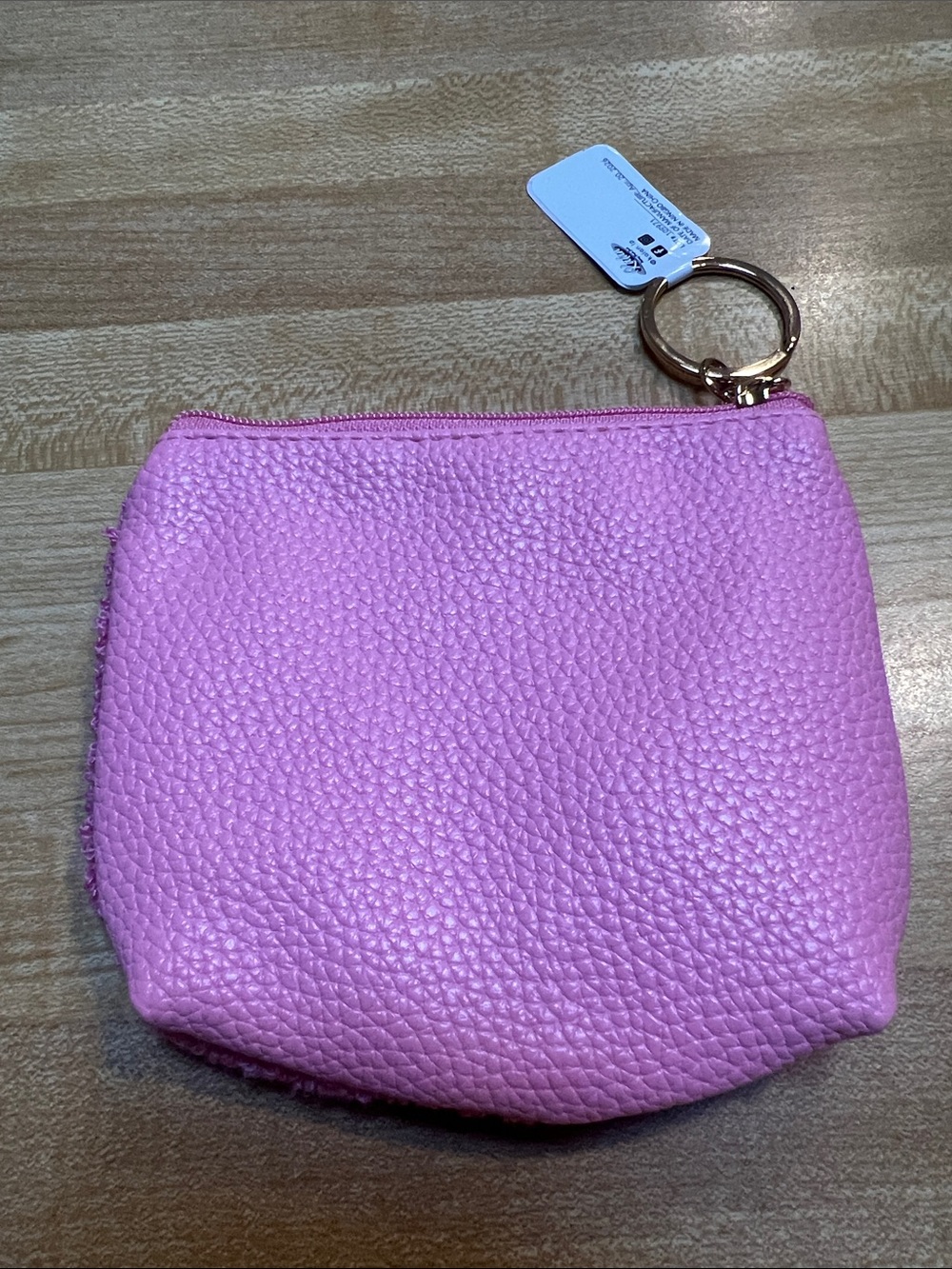 #2906* “4x5” Pink Cherry Terry Keychain Pouch - Picture 3 of 17